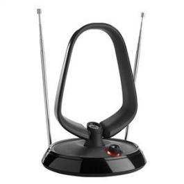 One For All ONE8716184073441 Antena interior amplificada TDT con 15 km de alcance, excelente recepción y filtro 3G/4G/5G/LTE