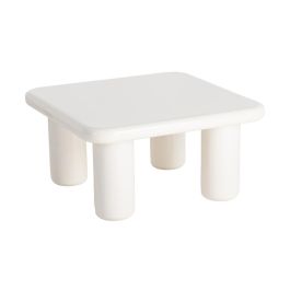 Mesa Centro Lacado Crema Dm Salón 78 X 78 X 41 cm