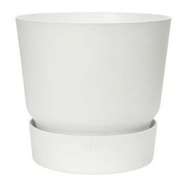 Maceta redonda ELHO Greenville 30 - Exterior - Ø 29.5 x H 27.8 cm - Blanco