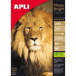Apli Papel Fotográfico Profesional Photo Bright A4 240 gr Inkjet Paquete 60H Blanco Brillo Precio: 35.50000003. SKU: S8400750