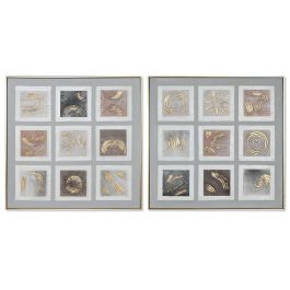 DKD Home Decor Cuadro Urban Cuadrado Beige Marrón 82x82 cm, Fondo 5 cm, Lienzo y PS (Pack de 2) Precio: 114.99000018. SKU: B1FYYVNPAB