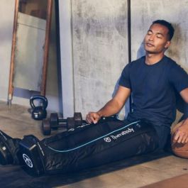 Therabody RecoveryAir Masajeador de Compresión para Piernas, Negro, Batería Integrada 240 min, RA02093-01