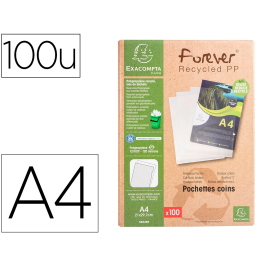 Exacompta Carpeta Dossier Uñero Polipropileno Reciclado 120 mc DIN A4 Transparente Caja 100 Unidades Precio: 26.49999946. SKU: B1BRTQ66BN