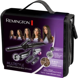 Remington S8670 Multistyler 5 en 1 Plancha para el cabello: alisa, riza, ondula, espiral y gofra. Tecnología iónica cerámica.