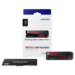Samsung MZ-V9P1T0 M.2 1TB 990 PRO Heatsink NVMe PCIe 4.0 x 4 7450 MB/s