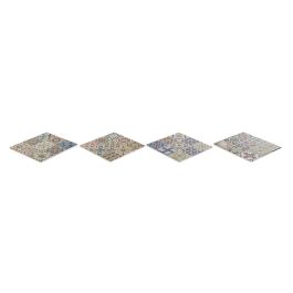 DKD Home Decor Salvamantel de Mesa Árabe con Azulejos de Dolomita y Corcho Multicolor Dorado 20x20 cm (4 Unidades) DKD Home Decor Salvamantel de Mesa Árabe con Azulejos de Dolomita y Corcho Multicolor Dorado 20x20 cm (4 Unidades)