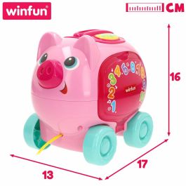 Juguete de arrastre Winfun 17 x 16 x 13 cm (4 Unidades)