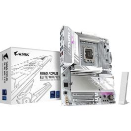 GIGABYTE AORUS B860 AORUS ELITE WIFI7 ICE Placa Base Intel B860 LGA 1851 ATX, DDR5 hasta 9200MHz, PCIe 5.0, Wi-Fi 7, LAN 2.5G, USB 4 Precio: 239.79000034. SKU: B13C3G26D4