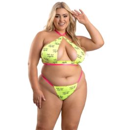 Conjunto de Lencería Fantasy Lingerie Verde (Queen size)