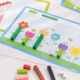 Goula Juego Didáctico Actividades con Regletas Educativo y Lúdico 16 Actividades para Niños