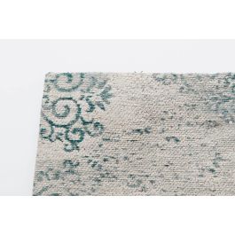 DKD Home Decor Alfombra Arabe Azul Blanco 240 x 60 cm