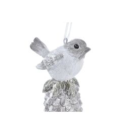 Decoracion Colgante Navidad Moderna DKD Home Decor Blanco Gris 4 x 7.5 x 5 cm (12 Unidades)