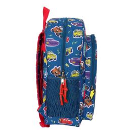 Mochila Escolar Cars Racing Azul marino 32 x 38 x 12 cm