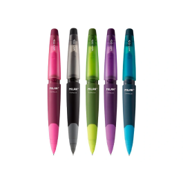 Milan Portaminas Capsule Slim 0,5 mm + 2 Recambios Goma Blister Color Surtido