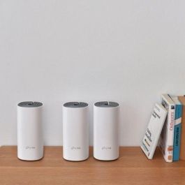 TP-Link Deco E4 Sistema WiFi Mesh AC1200 Doble Banda, Pack 3 unidades con Cobertura de 370m² y Roaming Continuo