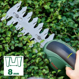 Bosch EasyShear Tijeras de Arbustos a Batería, Hoja 8cm, Ion de Litio, 3.6V, 2.5m/s², Negro/Verde