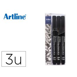 Rotulador Artline Calibrado Micrometrico Negro Illustration Pen Billetera Ek-280 W3Iln Resistente Al