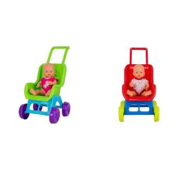 Vicam Silla con Muñeca de Vinilo 35 cm 2x1 - Modelos Surtidos