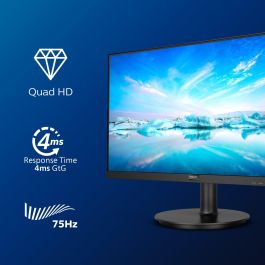 Philips 275V8LA Monitor 27" QHD (2560x1440) VA, Adaptive Sync, LowBlue, Flicker-Free, HDMI/DisplayPort, Audio