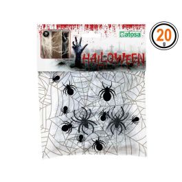 Telaraña Blanca de Halloween 20 gr con Arañas Negras - Accesorio de Decoración para Fiestas Temáticas y Hogar Precio: 0.49999983. SKU: S1132191