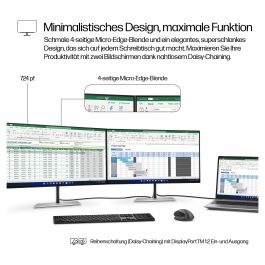 HP Monitor 23.8" 724PF Serie 7 Pro, Full HD IPS 100Hz, 5ms, Negro/Plata