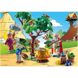 Playmobil 70933 Astérix: Panorámix con Caldero Poción Mágica. Set de juego +5 años
