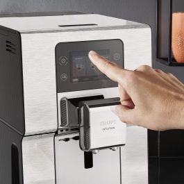 Krups EA 877 D Intuition Experience+ Máquina espresso, 3L, Granos de café, Molinillo, 15 bar, 1550W, Negro, Acero