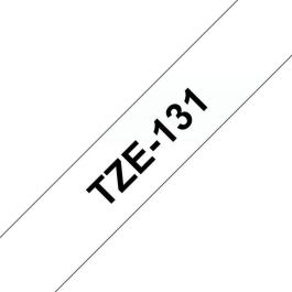 Brother Genuine Brother TZe-131 Labelling Tape – Black on Clear, 12mm wide