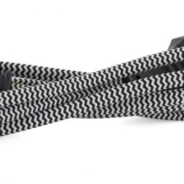 Chacon CHA5411478661115 Extensión Eléctrica de Cable Textil 6 Amperios 1.5 Metros Negro/Blanco Chacon CHA5411478661115 Extensión Eléctrica de Cable Textil 6 Amperios 1.5 Metros Negro/Blanco