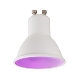 Muvit Bombilla Io Gu10 5.5W RGB, Compatible con Google Home, Alexa y Siri, Luz LED Multicolor y Blanca, Control por Smartphone