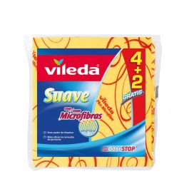 Vileda Bayeta Suave 6 Unidades 30% Microfibra Amarilla para Limpieza Diaria Multiusos 35 x 40 cm Precio: 3.69000027. SKU: S7904303