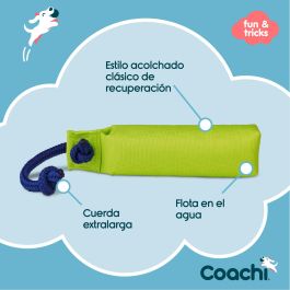 Coachi Training Dummy Muñeco Flotante de Recuperación para Adiestramiento de Perros y Cachorros, Mediano, Color Lima, Lona