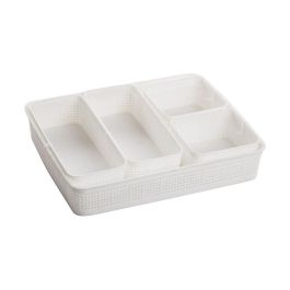 Cesta Multiusos Dem Plástico 34 x 28 x 6 cm 5 Piezas (5 Unidades) Cesta Multiusos Dem Plástico 34 x 28 x 6 cm 5 Piezas (5 Unidades)