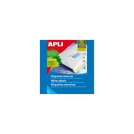 Apli Etiquetas Adhesivas 64.6x33.8 mm C-Rectos 24 x 100H Blanco para Inkjet y Láser 2400 Etiquetas Precio: 18.49999976. SKU: BIX1263
