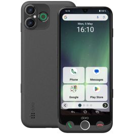 Doro A30 Aurora Smartphone Android 14 6.1" 6GB RAM 128GB Almacenamiento 50MP Grafito