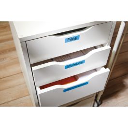 DYMO Cinta LM D1 12mmx7m Negro/azul