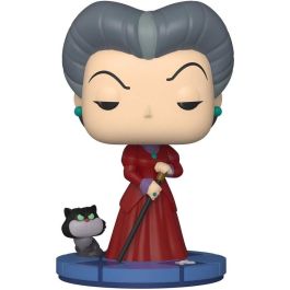 FUNKO Figura POP Disney Villains Lady Tremaine, Figura de Vinilo de 9cm en Caja Regalo con Ventana