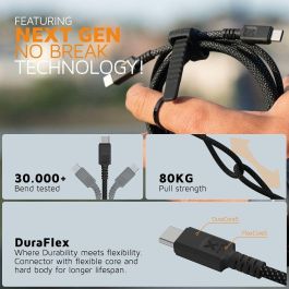 Cable USB Xtorm CX3091 Negro 1,5 m
