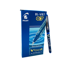 Pilot Roller V-Ball 07 Tinta Líquida Azul - Bolígrafo de Tinta Líquida con Punta de Bola de 0.7mm