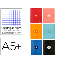 Antartik Libreta A5+ Plus Cosida 48 Hojas 90gr Cuadro 4mm Con Margen 6 Colores Surtidos Precio: 26.49999946. SKU: B1493VPQL7