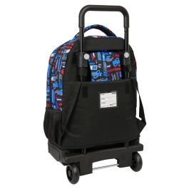Safta Mochila Grande con Ruedas Compact Extraíble Hot Wheels 450x330x220 mm Precio: 56.50000015. SKU: B183GQMPW8