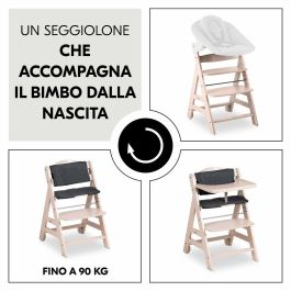 Hauck Trona Evolutiva Beta+ Madera FSC Arnés 5 Puntos Ruedas De 6 Meses a 90 kg HAU1715730458756 Blanca