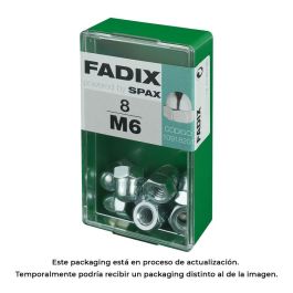 Fadix 10918201 Tuerca Ciega Zinc M 6 Caja 8 Unidades Acero Cincado DIN 1587