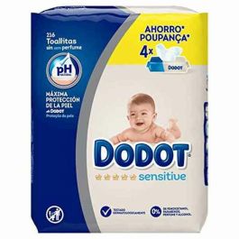 Dodot Sensitive pH natural Toallitas Húmedas Bebé, Restauran pH y Calman Piel Delicada, Tejido Extra Grueso 216 Unidades Precio: 13.50000025. SKU: S0573841