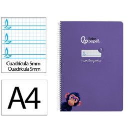 Cuaderno Espiral Liderpapel Din A4 Pautaguia Tapa Dura 80H 90 gr Cuadro Pautado 5 mm Color Lila 5 unidades Precio: 18.58999956. SKU: B1ARDK7DFN