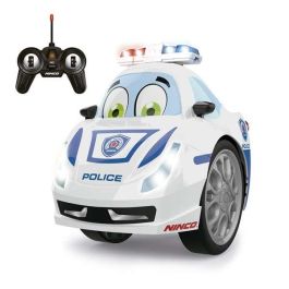 Coche radio control dual police. pre-escolar con luces y sonido. realiza acrobacias 360º. emisora de 27mhz. 13x11x10 cm Coche radio control dual police. pre-escolar con luces y sonido. realiza acrobacias 360º. emisora de 27mhz. 13x11x10 cm