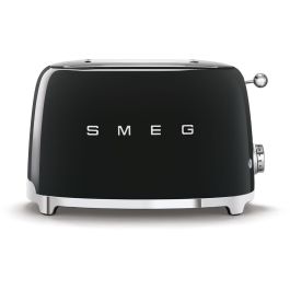 SMEG TSF01BLEU Tostador de 2 rebanadas compacto estilo años 50, color Negro, 950W, con funciones de descongelar y recalentar Precio: 188.99000043. SKU: S7602159