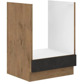 ROCKFOUR Mueble para Horno Melamina Roble Lancelot Gris Matera L60 x H82 cm Precio: 89.49999982. SKU: B1KP6L4KDQ