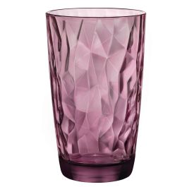 Bormioli Rocco Diamond Vaso Alto de Vidrio Rosa 47 cL (6 Unidades) con Relieve Fabricado en Italia Precio: 11.49999972. SKU: S2708763