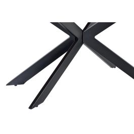 Giner y Colomer Mesa de Comedor Acacia Natural con Patas de Metal Negro 180 cm